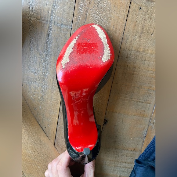 CHRISTIAN LOUBOUTIN Patent Peep Toe D’orsay Heel - Picture 6 of 7